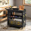 Homcom HOMCOM Storage Trolley Wheel Cart with Lockable Wheels Black 8