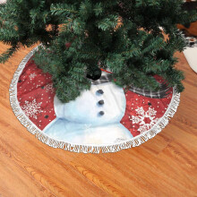 Kerstboomrok van kant met franjes, 91 cm