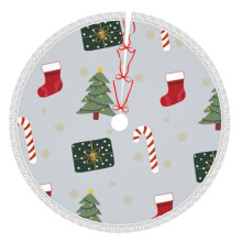 Weihnachtsbaumrock 36 Zoll Polyester Festliche Dekoration