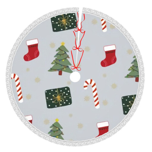 Weihnachtsbaumrock 36 Zoll Polyester Festliche Dekoration