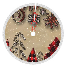 Kerstboomrok 36 inch (91 cm) polyester kerstdecoratie