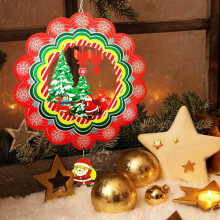 Capino Weihnachtsmann-Windspiel, 30 cm, Edelstahl