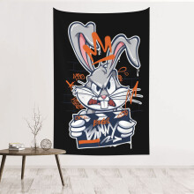 Bugs Bunny tapestry wall decor for men and boys