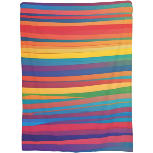 Manta de flanela Rainbow Pride 40x30 polegadas
