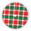 Geruite kerstboomrok van polyester, 76 cm 1