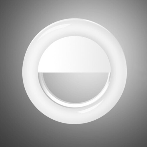 Bærbart LED-selfielys – 3 lysstyrker, feste for