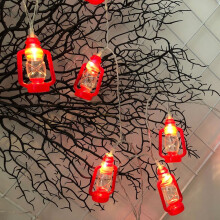 10LED petrolejová lampa na Ramadán, 1,5 m, na baterie