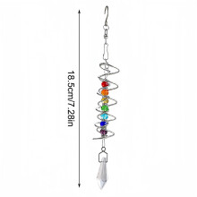 Spiral Tail 3D Glas-Windspiel für Garten oder Fenster