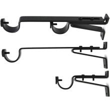 Lúibín Slat Dúbailte Inchoigeartaithe Urbanest 7/8"–1 1/8" Dubh