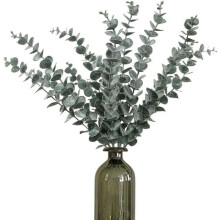12 rami artificiali di eucalipto da 45 cm (18 pollici) con fogliame verde