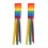 2 Regenbogen-Windsäcke aus Polyester für den Außenbereich 1