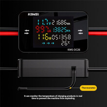 KOWSI KWS-DC26 Battery Charging Tester Tester Voltmeter Ammeter Battery Capacity Detector XT90 Plug 35A for Outdoor Power