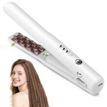 Cordless Hair Crimper, Rechargeable Portable, 4 Gear