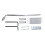 Un Set di Tremolo Bridge Double Locking System Pulled Guitar String Bridge Accessori per Chitarra Bridge Parts 2