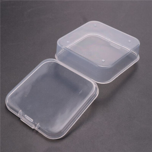 Small Clear Plastic Beads Storage Containers Box with Hinged Lid for Accessories,Crafts,Learning Supplies,Screws,Drills 1