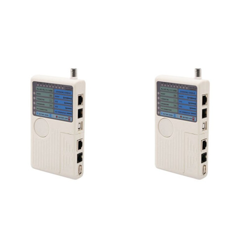 2X RJ11 RJ45 USB BNC LAN Network Cable Tester Remote LAN Cables Tracker Detector 4 in 1 Fast Tester Tool 1