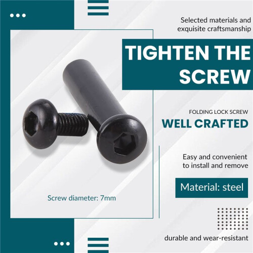 Folding Lock Screw Pull Ring Screw Assembly for  MAX G30 Electric Scooter Replacement Parts, 7MM 1