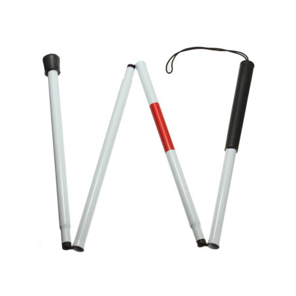 High-Quality Aluminum Alloy Folding Blind Cane, Non-Slip Handle And Reinforced Nylon Tip For Vision Impaired, Lightweight And Durable Collapsible
