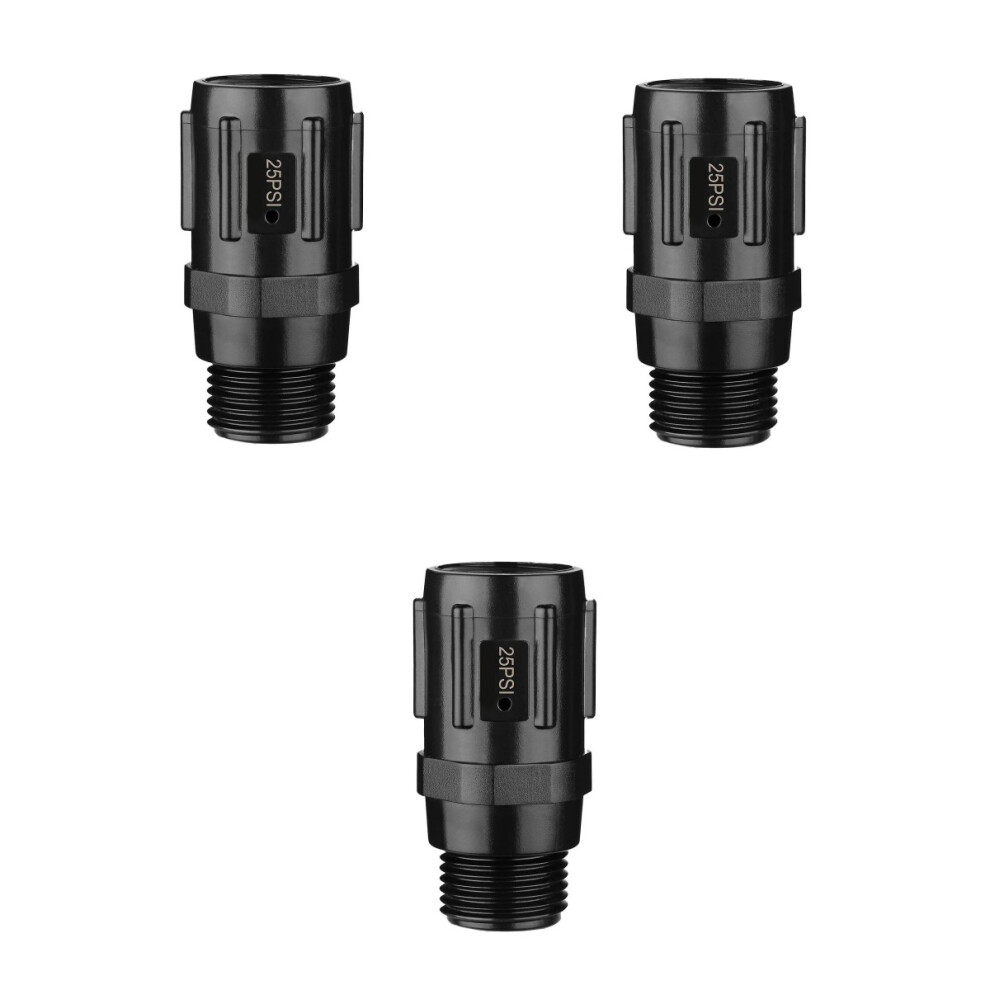 3 Pcs Water Pressure Regulator Valve 25 Psi Simple Installation Pressure Reducer Low Flow Valve Drip Irrigation System Garden Supplies 9050643123780