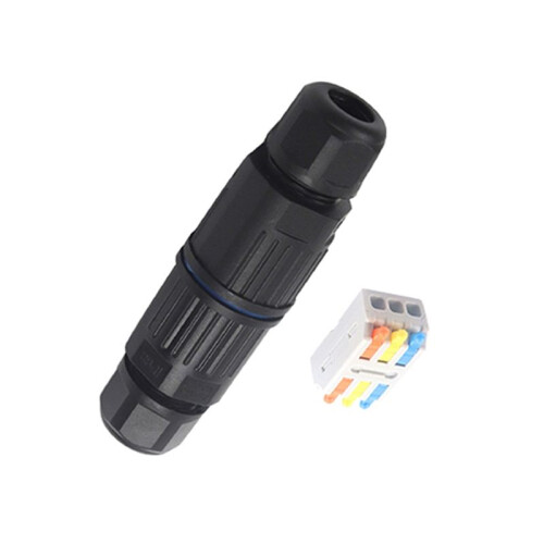 5 Sets Outdoor 2 Way Electrical Cable Connector IP68 Waterproof Junction Box Replaceable Lever Wire Connectors 1
