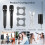 Wireless Microphones Set, Rechargeable, 100m, Cordless 7