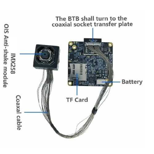 IMX258 4K 30FPS 13MP  Camera Module Drive Free UVC USB Camera Module Optical Stabilization OIS Camera Module 1