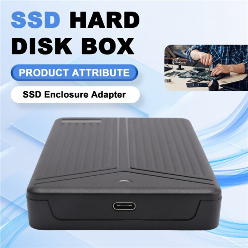 USB 3.1 Mobile Hard Disk Box 2.5 Inch  Hard Disk Box SSD Enclosure Support 15mm Hard Drive for Computer Notebook 1