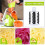 Râpe à Fromage Rotative, Râpe-Mandoline Manuelle Speed Kitchen avec 2 Lames de Tambour B 3