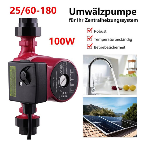 RS25-6/180 Interface, Hot Water Circulation Pump, Swimming Pool Heating Circulation Pump 2
