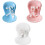 Mini Pet Snacks Chair Car Seat for Hamsters Decorative-White 2
