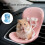 Mini Pet Snacks Chair Car Seat for Hamsters Decorative-White 3