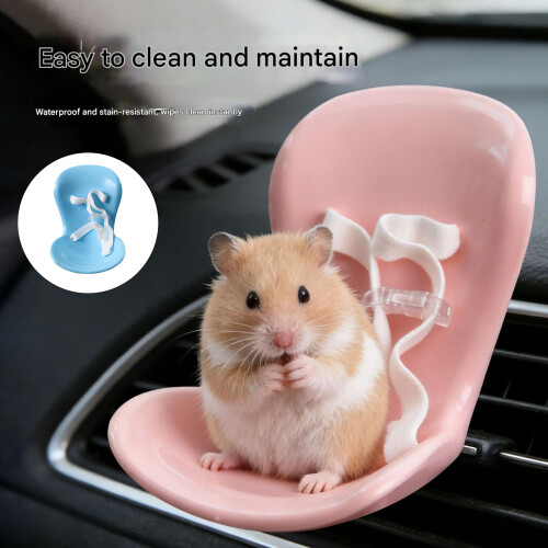 Mini Pet Snacks Chair Car Seat for Hamsters Decorative-White 2