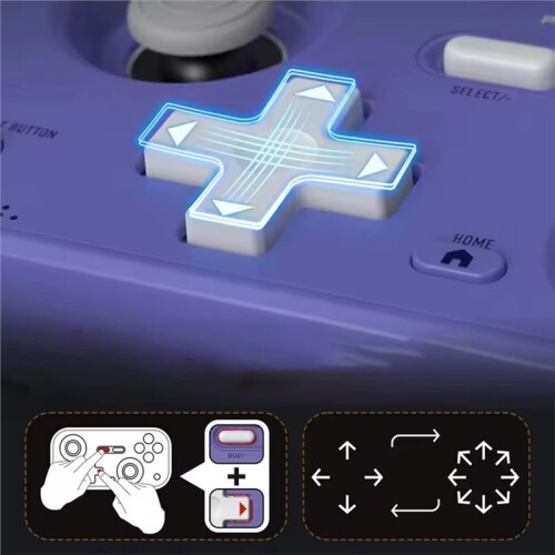 Pocket  Controller -Sized Gamepads 1000hz Hall Joystick Short Video Remote Control Suitable for NS2 NS Layout 2