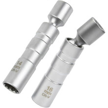 llaves para bujías de 14 mm/16 mm, llave para extraer bujías, herramienta de extracción, llave de vaso para bujías, accionamiento magnét