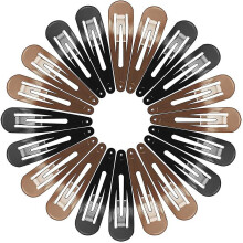 Pinzas para el cabello grandes, 40 unidades, 7 cm de largo, antideslizantes, de metal, para mujer.