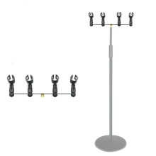 4 in 1 Microphone Clip Stereo T-Bar Thread Adapter Bar Mount Stand for Interview Speech Chorus Studio Live Recording