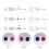 Universal Digital Multimeter Test Hook 2mm Straight Test Probe Extension Hook Needle 4