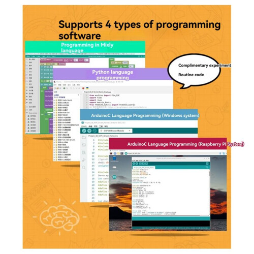 Kit D'Apprentissage de Base ESP32 : Composants Électroniques, Capteurs, Modules, Kit de Démarrage Essentiel pour  et Programmation Python 2