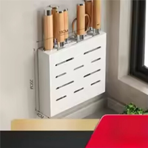 Kitchen Knife Storage Box, Knife Holder, Non-Perforation, Wall-Mounted Rack, Kitchen Item,Kitchen Accessories Organizer 2