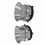1 Par de Adaptador de Cubo NAB de 1/4 de Polegada e 10 Polegadas para Studer ReVox, Dispositivo de Carregamento Universal de Alumínio Prata 2