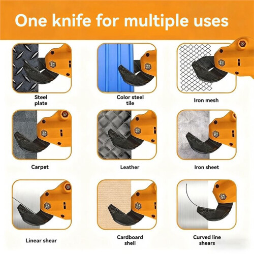 Accessoire de Perçage pour Cisaille à Métaux, Outil de Coupe Électrique pour Fer 1