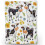 Manta de flanela com estampa de vaca e flores, 203 x 152 cm (80 x 60 polegadas) 1