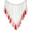Handmade cotton macrame wall tapestry with wood beads and 1