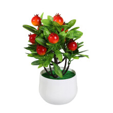 Műbonszáj fa 12 gyümölccsel, műanyag, 23 cm