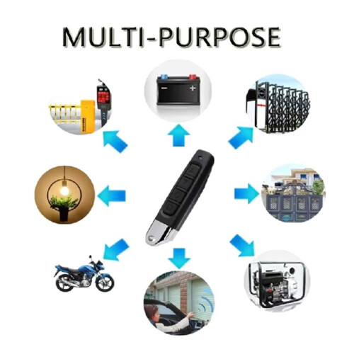 5PCS 433Mhz Garage Door Remote Control - Wireless Cloning and Learning Transmitter for Automatic Door Systems 1