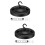 2pcs Black Round Ceiling Canopy Plate for Chandeliers & 1