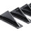 Universele Koolstofvezel Auto Aangepaste Achterbumper Diffuser Spoiler Zwart & Rood ABS Achterbumper Lip Diffuser Anti-Botsing 4