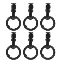 6 Pcs L Track Double Stud Fitting for Truck Bed Tie Down, 5000lbs Breaking Strength