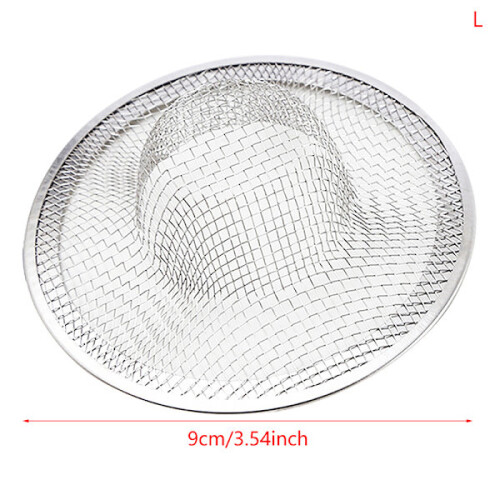 Avløpsfilter i rustfritt stål, 2 stk., 9 cm