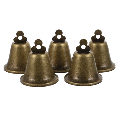Järnklockor med upphängningshål, brons, 6 cm